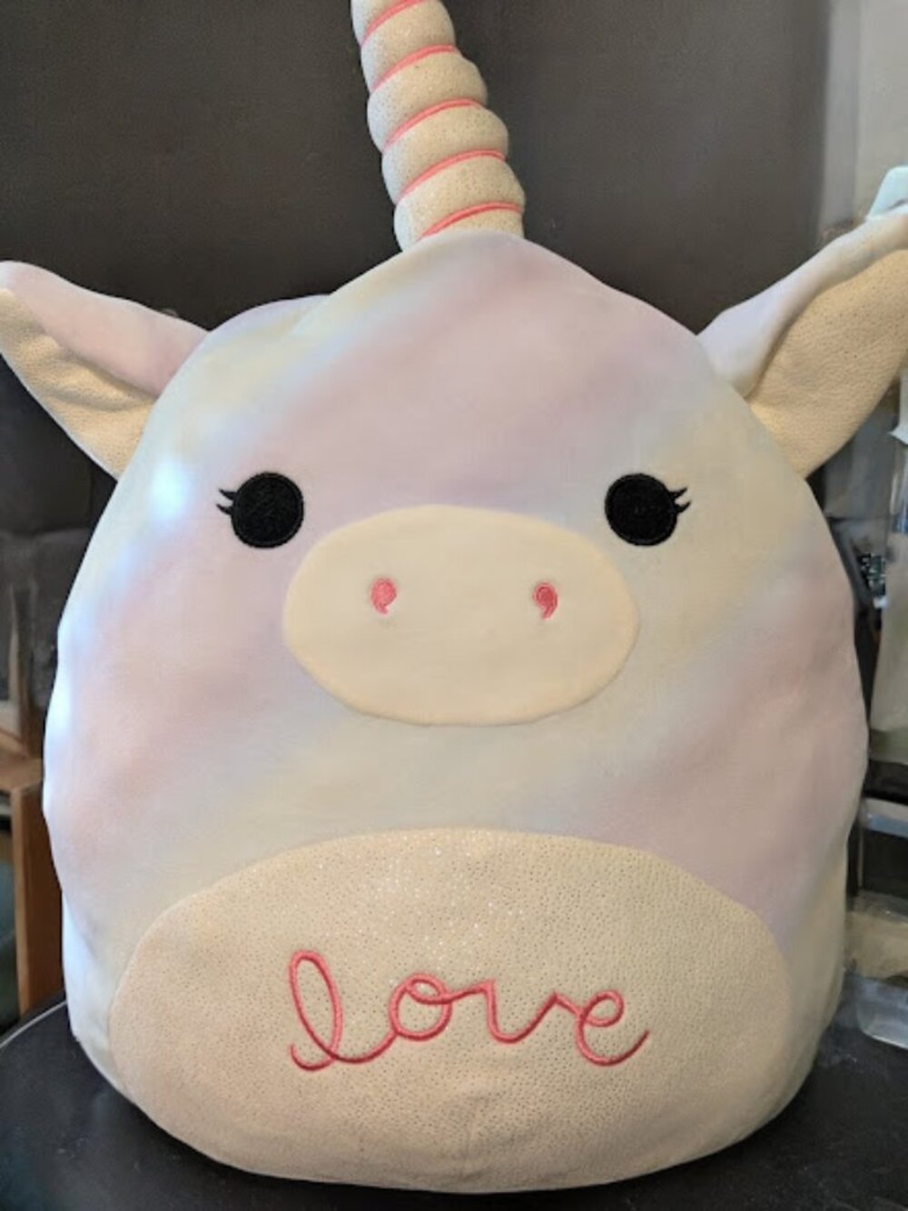 Squishmallow Jumbo Size Sparkle LOVE Unicorn - no tags